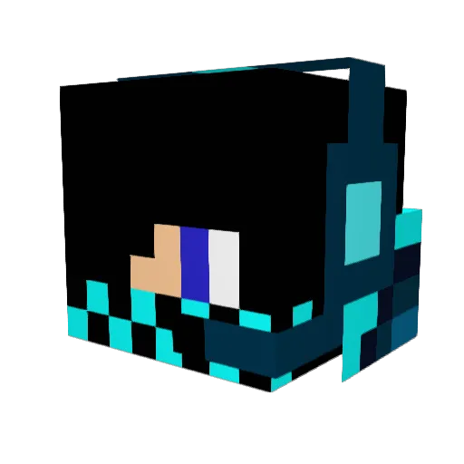 eLka699 Minecraft avatar head, 3D render