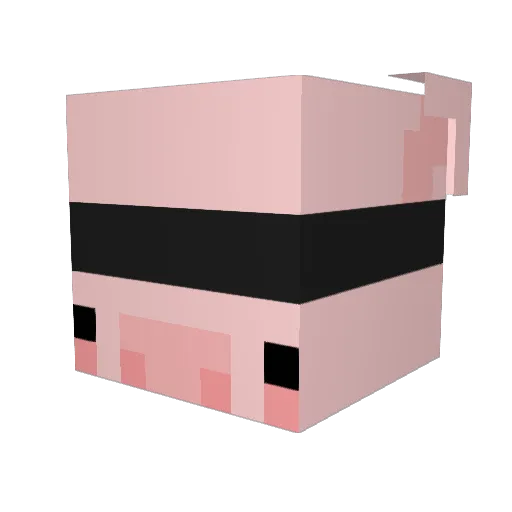 eLka_Felix Minecraft avatar head, 3D render