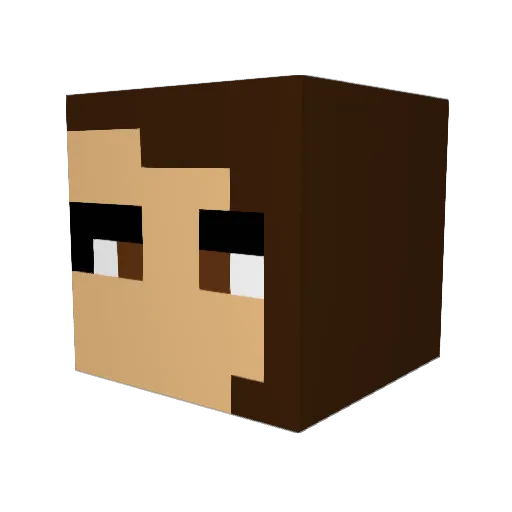 eLpOmPee Minecraft avatar head, 3D render