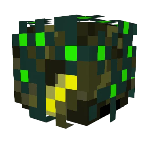 eMaurine Minecraft avatar head, 3D render