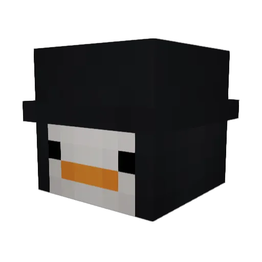 eMbcii Minecraft avatar head, 3D render