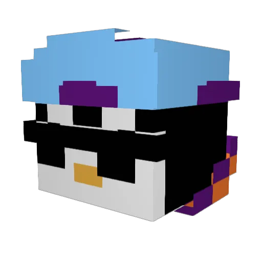 eMiLIeee1 Minecraft avatar head, 3D render