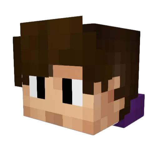 eNOutsider Minecraft avatar head, 3D render