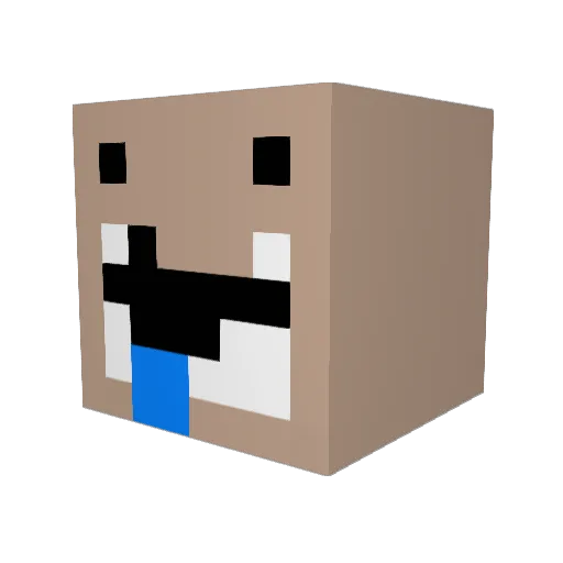 eNesRazZ Minecraft avatar head, 3D render