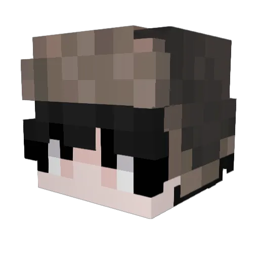 eNigoo Minecraft avatar head, 3D render