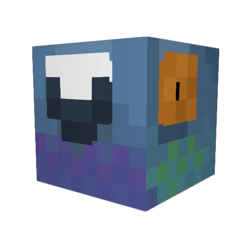 ePidgeon Minecraft avatar head, 3D render