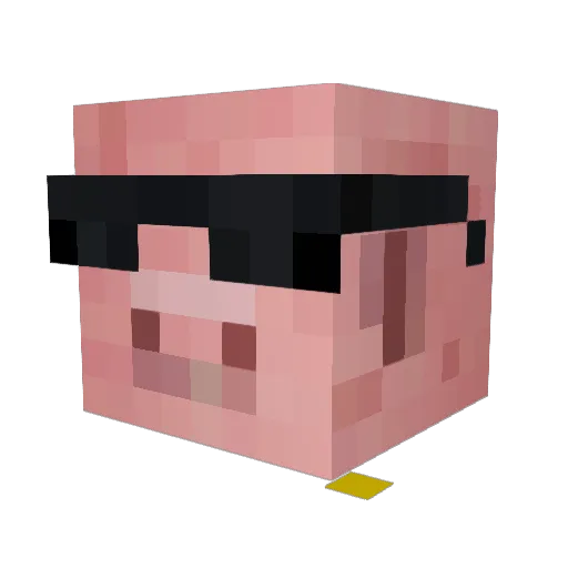 eQQuS12 Minecraft avatar head, 3D render