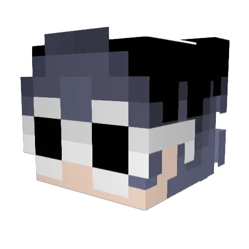 eSFO Minecraft avatar head, 3D render