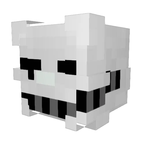 eSnce Minecraft avatar head, 3D render