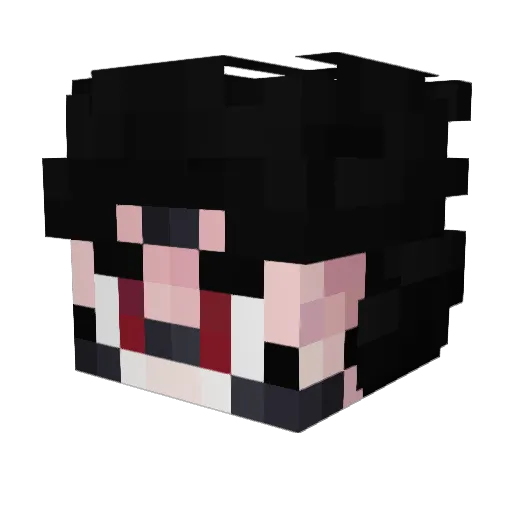 eSport_Ichigo Minecraft avatar head, 3D render
