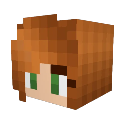 eSx_ Minecraft avatar head, 3D render