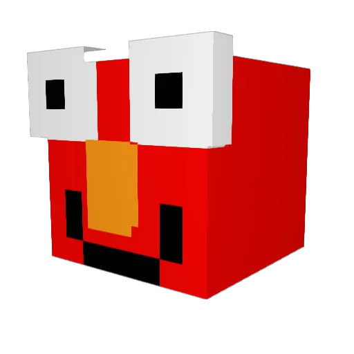 eVtaglia Minecraft avatar head, 3D render
