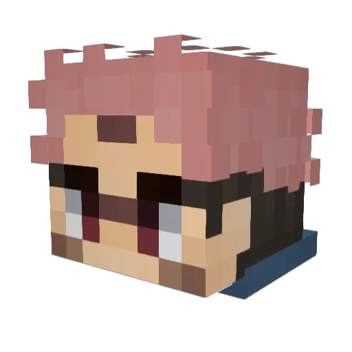 eXceed70 Minecraft avatar head, 3D render