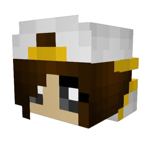 eXeyOne Minecraft avatar head, 3D render
