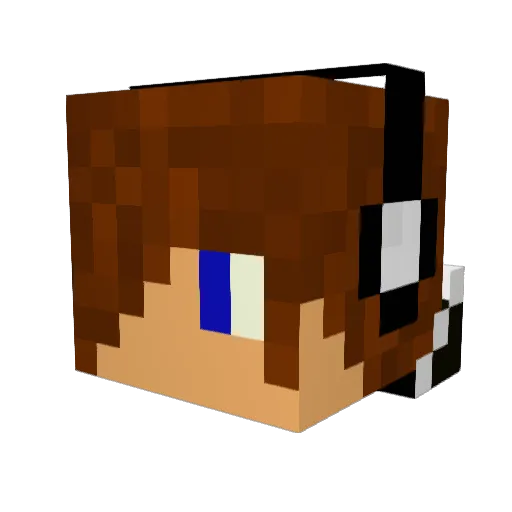 eXhalePt Minecraft avatar head, 3D render