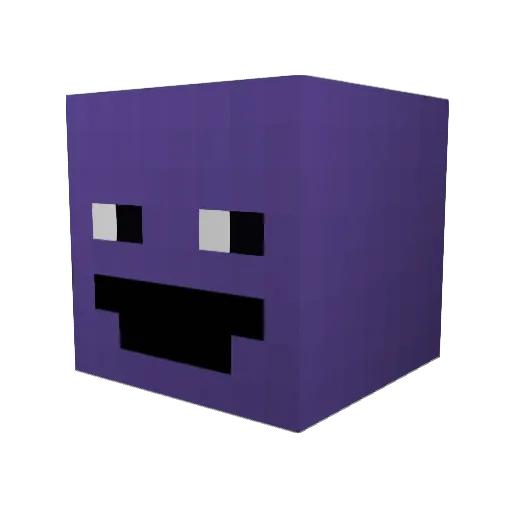 eXist3nce Minecraft avatar head, 3D render