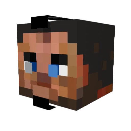 eXotika Minecraft avatar head, 3D render