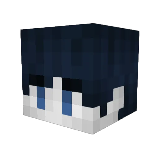 eZKick Minecraft avatar head, 3D render