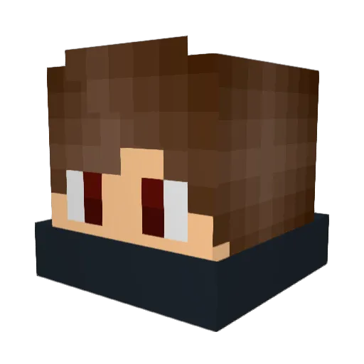 eZPlay3r Minecraft avatar head, 3D render