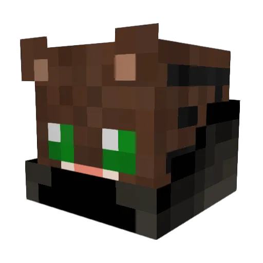 eZarT Minecraft avatar head, 3D render