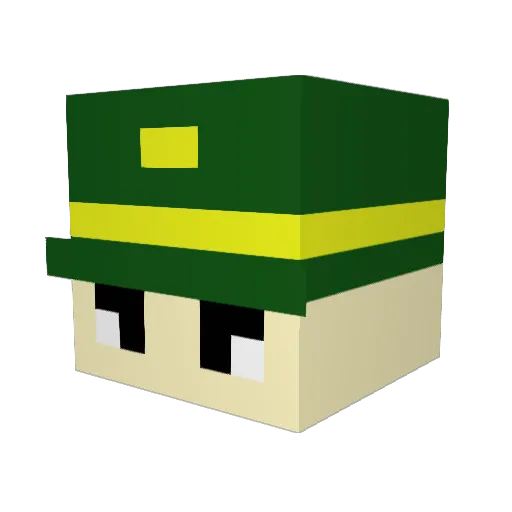 e_jang_ Minecraft avatar head, 3D render
