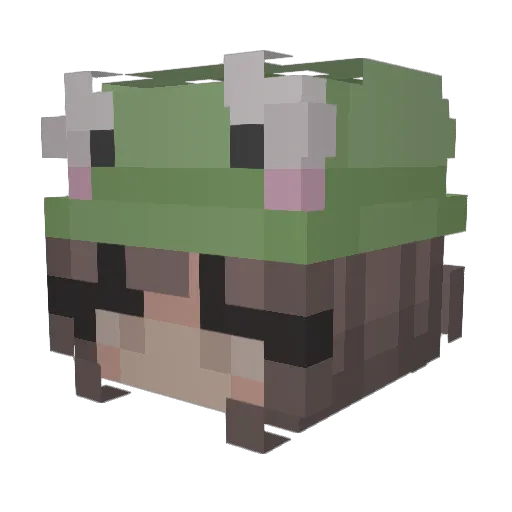 e_mpl Minecraft avatar head, 3D render