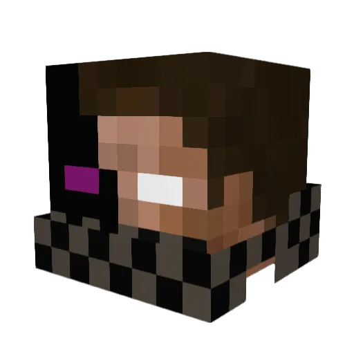 e_n_d_b_o_s_s Minecraft avatar head, 3D render