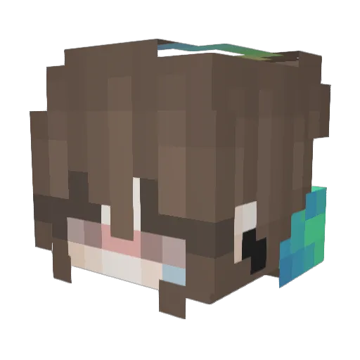 e_phem_eral Minecraft avatar head, 3D render