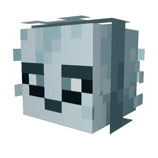 e_ruff Minecraft avatar head, 3D render