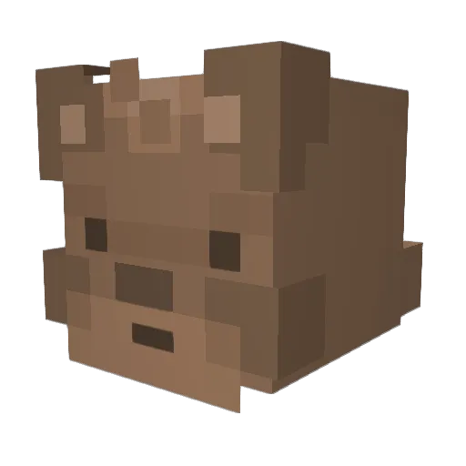 e_zii Minecraft avatar head, 3D render