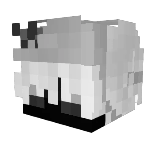 ea9e Minecraft avatar head, 3D render