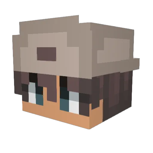 ea_ea Minecraft avatar head, 3D render