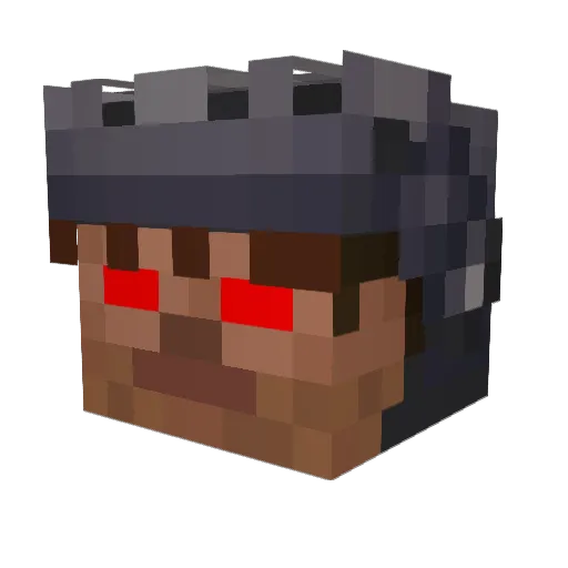 eabu Minecraft avatar head, 3D render
