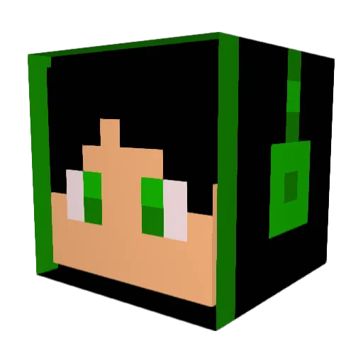 each5 Minecraft avatar head, 3D render