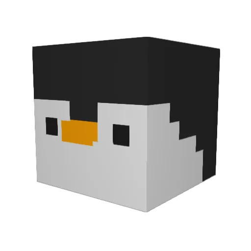 eaden17 Minecraft avatar head, 3D render