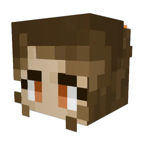 eadieb Minecraft avatar head, 3D render
