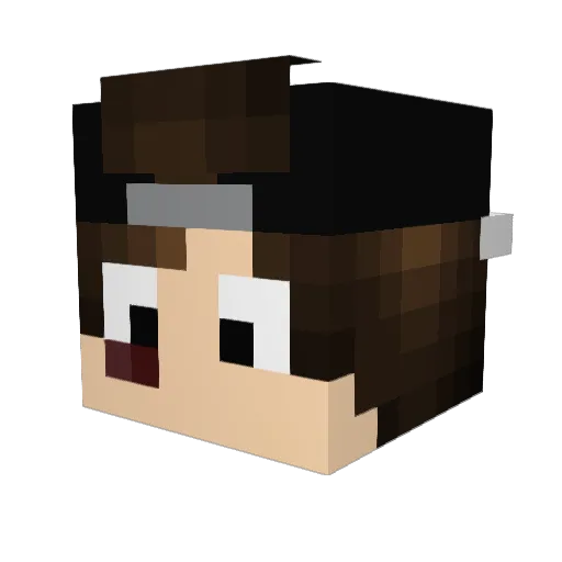 eae_Raffz Minecraft avatar head, 3D render