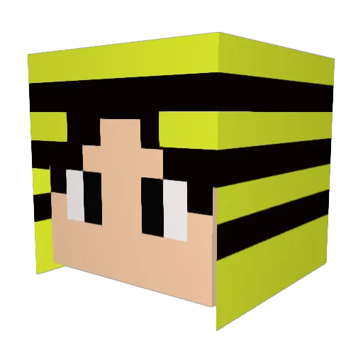 eaea1107 Minecraft avatar head, 3D render
