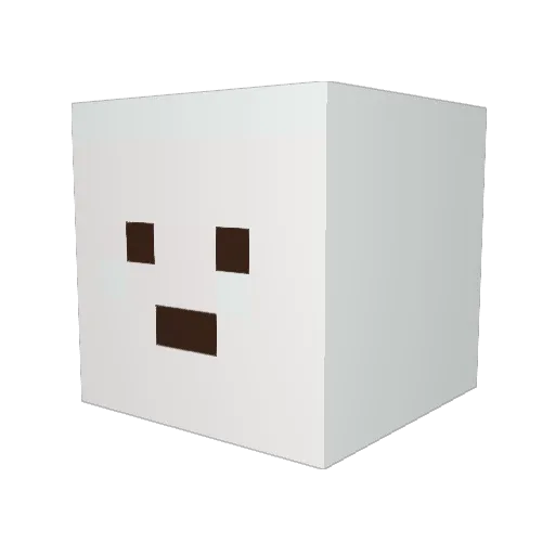 eaeon Minecraft avatar head, 3D render