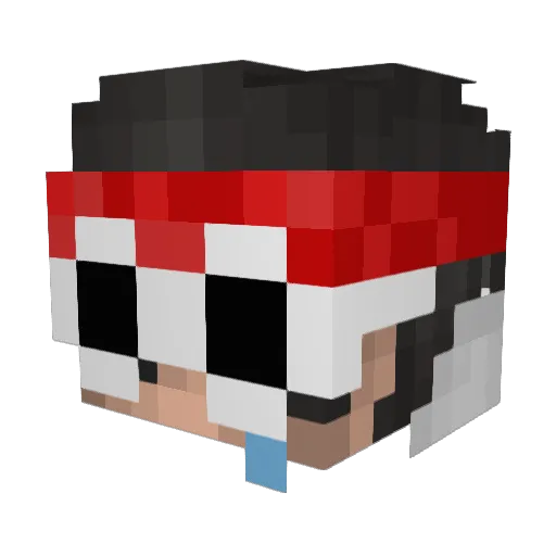 eagelz Minecraft avatar head, 3D render