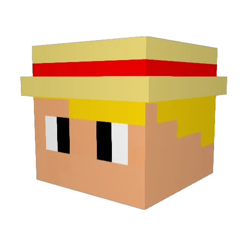 eaglclaws Minecraft avatar head, 3D render