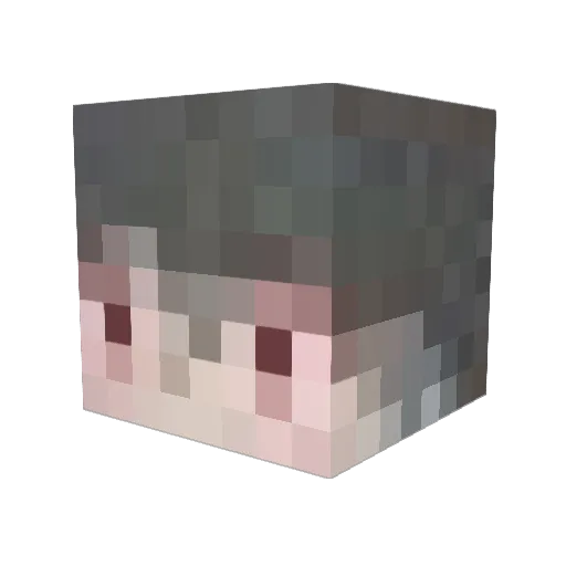 eagle_hard Minecraft avatar head, 3D render