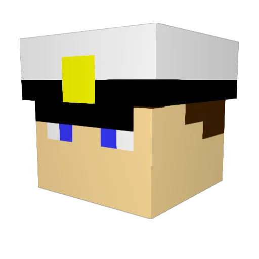 eaglei33 Minecraft avatar head, 3D render
