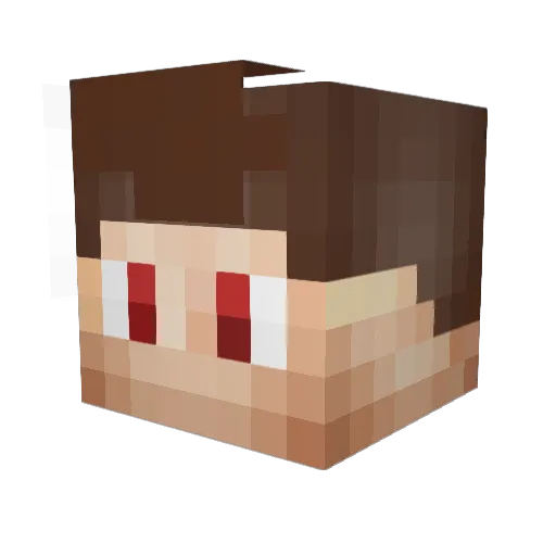 eagud Minecraft avatar head, 3D render