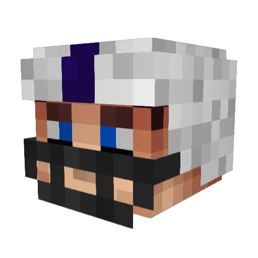 eah425 Minecraft avatar head, 3D render