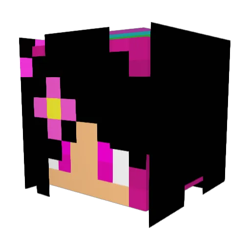 eaklr Minecraft avatar head, 3D render