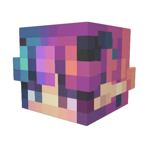 ealice99 Minecraft avatar head, 3D render