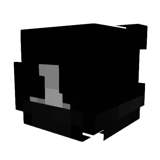 eao Minecraft avatar head, 3D render