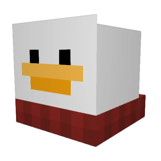 eapj1 Minecraft avatar head, 3D render