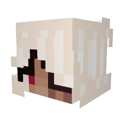 eapster Minecraft avatar head, 3D render